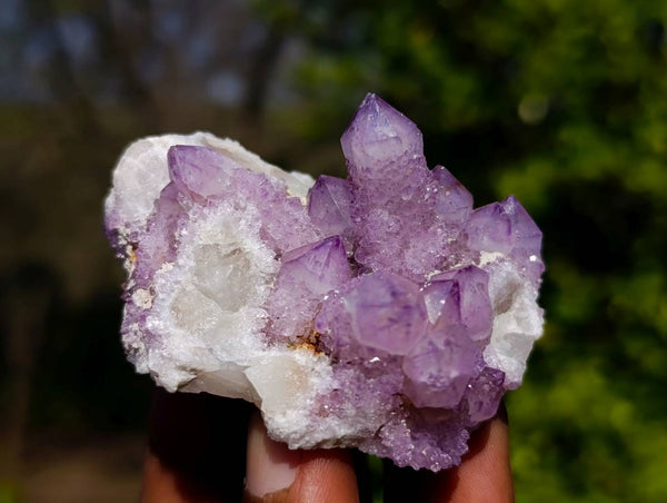 Natural Amethyst Spirit Quartz Crystals x 20 From South Africa