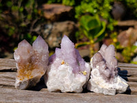 Natural Amethyst Spirit Quartz Crystals x 20 From South Africa