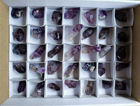 Natural Window Amethyst Crystals x 35 From Chiredzi, Zimbabwe