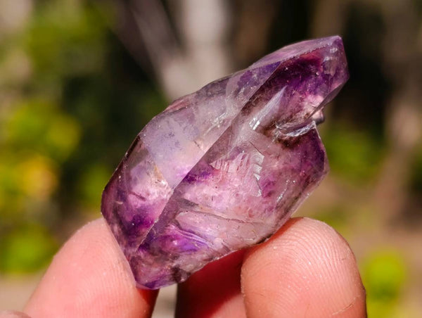 Natural Window Amethyst Crystals x 35 From Chiredzi, Zimbabwe