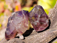 Natural Window Amethyst Crystals x 35 From Chiredzi, Zimbabwe