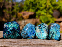 Polished Shattuckite Free Forms x 35 From Congo