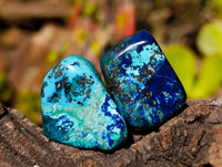 Polished Shattuckite Free Forms x 35 From Congo