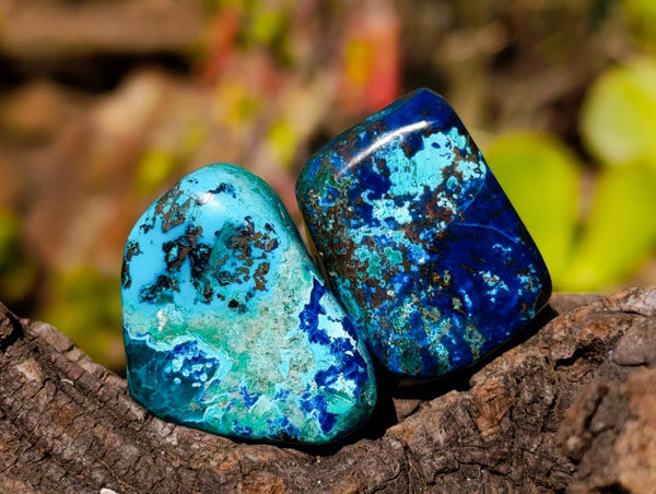 Polished Shattuckite Free Forms x 35 From Congo