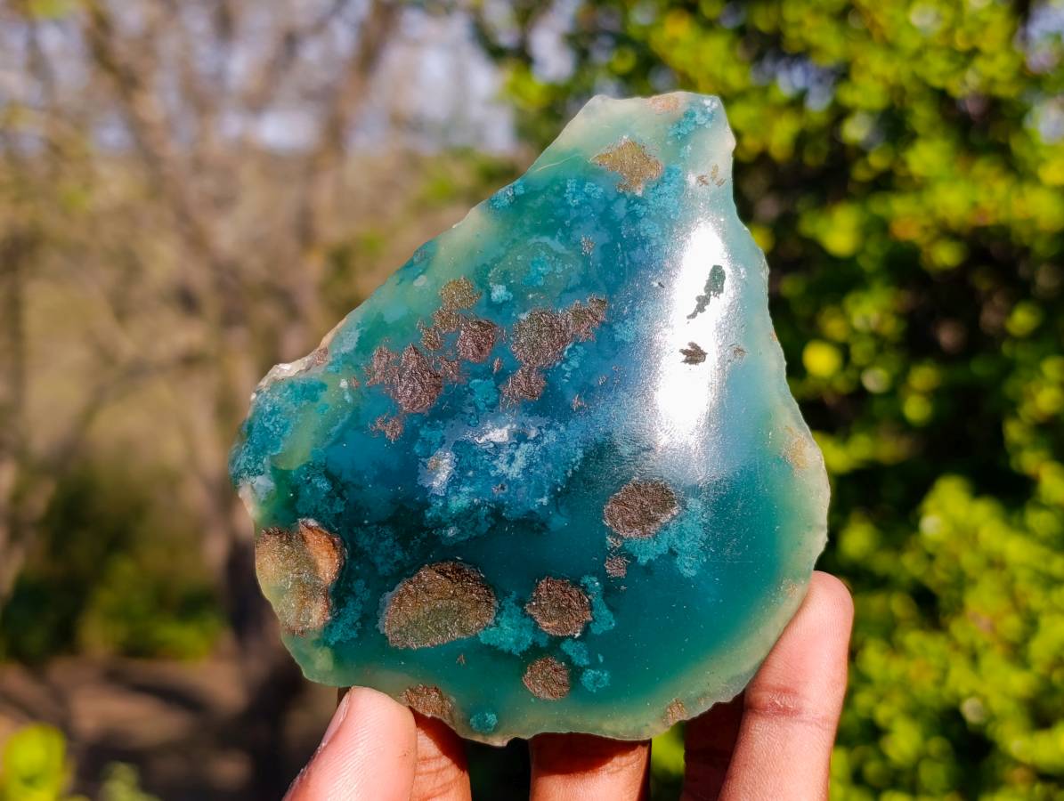 Polished On One Side Emerald Mtorolite x 6 From Mutorashanga, Zimbabwe - Toprock Gemstones and Minerals 