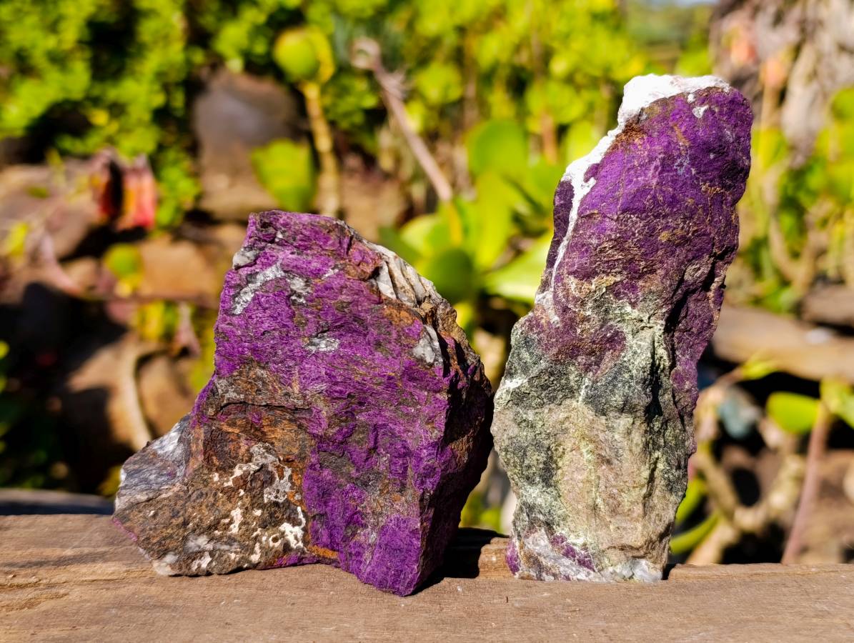 Natural Metallic Purpurite Specimens x 6 From Erongo, Namibia - Toprock Gemstones and Minerals 