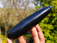 Polished Black Basalt Massage Wands x 6 From Antsirabe, Madagascar