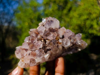 Natural Amethyst Spirit Quartz Clusters x 6 From South Africa - Toprock Gemstones and Minerals 