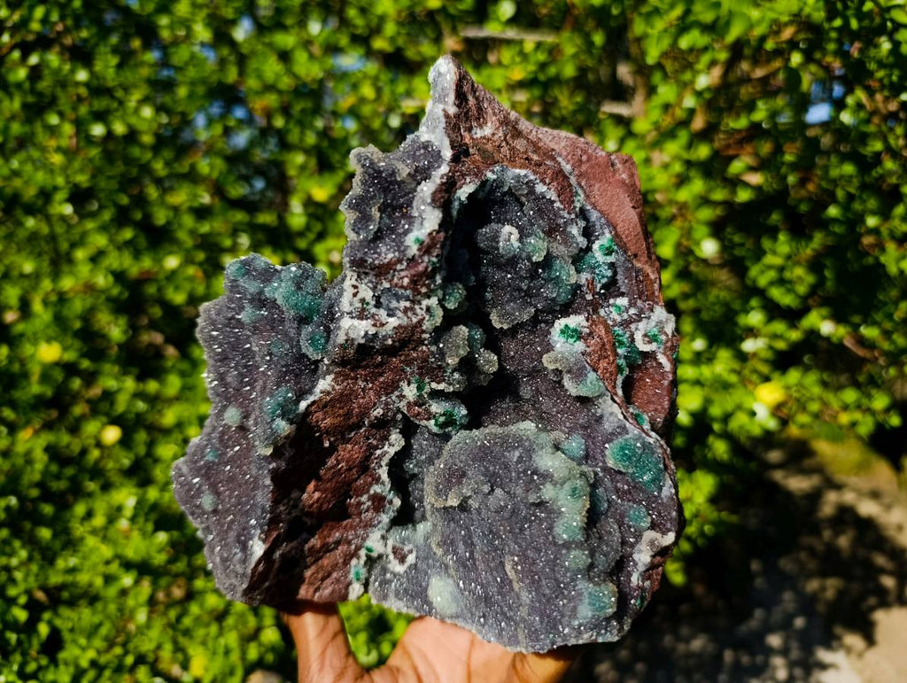 Natural Ball Malachite On Dolomite Matrix Specimen x 1 From Kambove, Congo - Toprock Gemstones and Minerals 