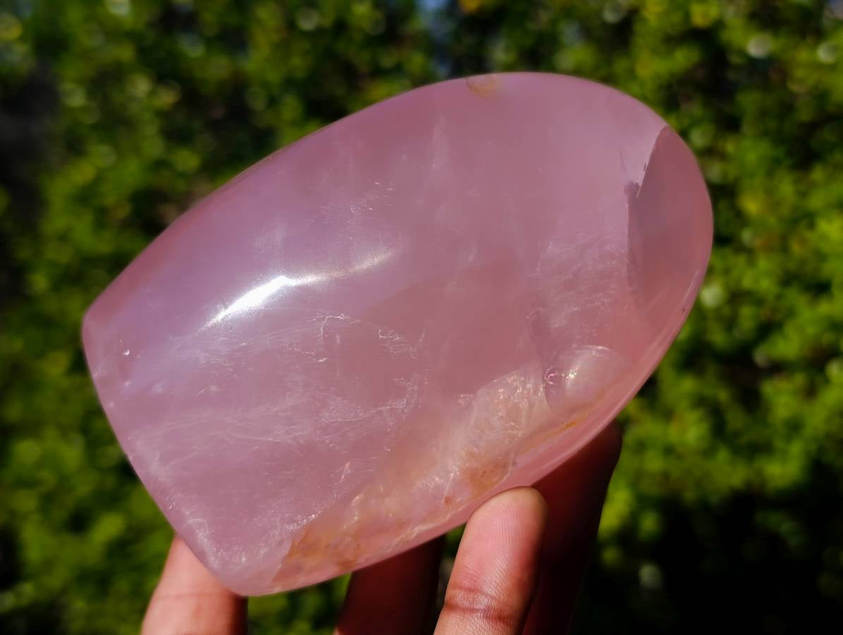Polished Rose Quartz Standing Free Forms x 2 From Madagascar - Toprock Gemstones and Minerals 