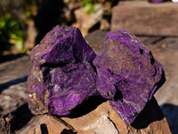 Natural Metallic Purpurite Specimens x 12 From Erongo, Namibia