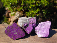 Natural Metallic Purpurite Specimens x 12 From Erongo, Namibia