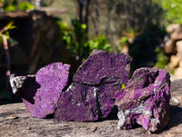 Natural Metallic Purpurite Specimens x 12 From Erongo, Namibia