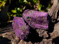Natural Metallic Purpurite Specimens x 12 From Erongo, Namibia