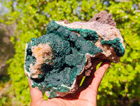 Natural Ball Malachite On Dolomite Matrix Specimens x 2 From Kambove, Congo