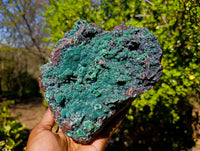 Natural Ball Malachite On Dolomite Matrix Specimen x 1 From Kambove, Congo
