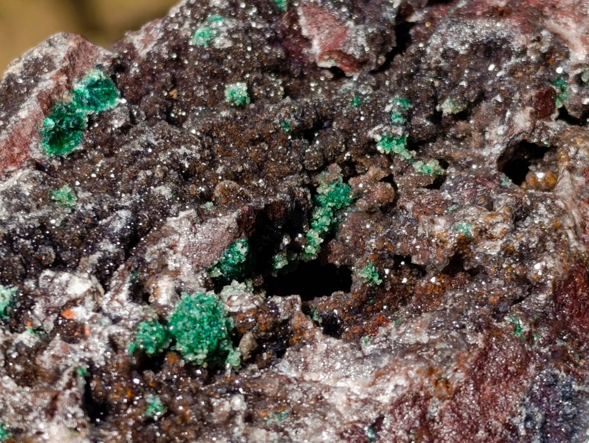 Natural Ball Malachite On Dolomite Matrix Specimen x 1 From Kambove, Congo - Toprock Gemstones and Minerals 