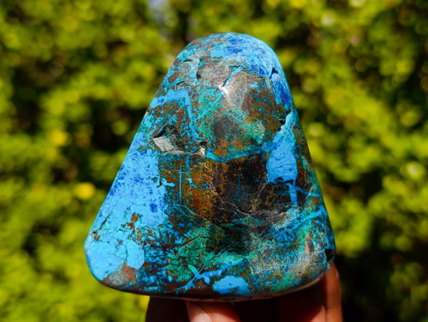 Polished Shattuckite Free Forms x 6 From Kaokoveld, Namibia