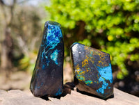 Polished Shattuckite Free Forms x 6 From Kaokoveld, Namibia