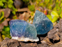 Natural Watermelon Fluorite Cobbed Specimens x 35 From Namibia