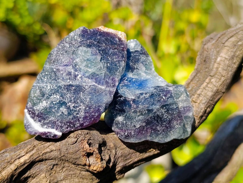 Natural Watermelon Fluorite Cobbed Specimens x 35 From Namibia - Toprock Gemstones and Minerals 