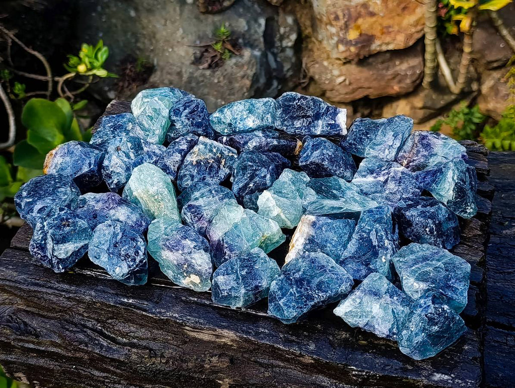 Natural Watermelon Fluorite Cobbed Specimens x 35 From Namibia - Toprock Gemstones and Minerals 