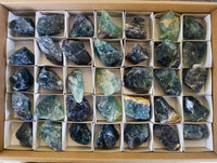 Natural Watermelon Fluorite Cobbed Specimens x 35 From Namibia