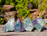 Natural Watermelon Fluorite Cobbed Specimens x 35 From Namibia