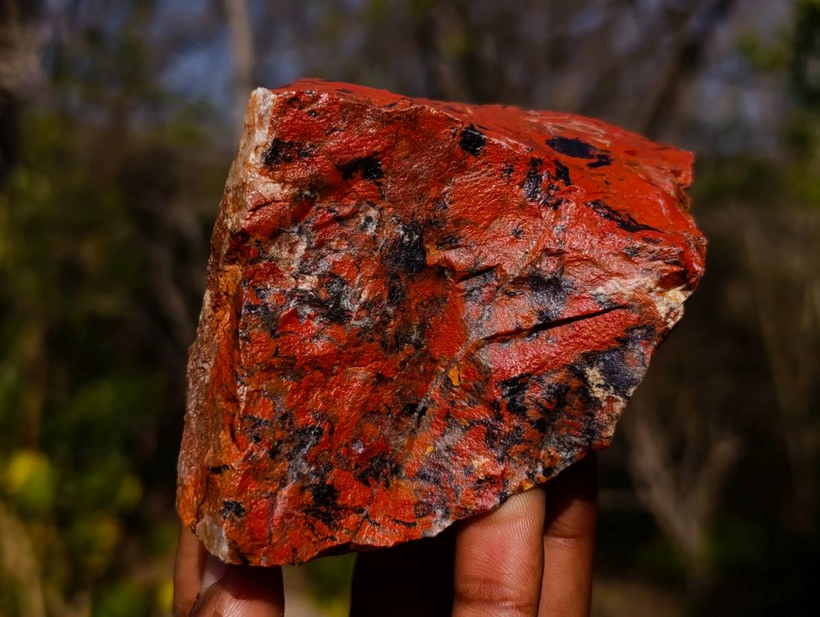 Natural Brecciated Red Jasper Cobbed Specimens x 24 from South Africa - Toprock Gemstones and Minerals 