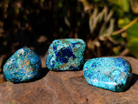 Polished Shattuckite Free Forms x 35 From Kaokoveld, Namibia