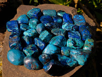 Polished Shattuckite Free Forms x 35 From Kaokoveld, Namibia