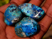 Polished Shattuckite Free Forms x 35 From Kaokoveld, Namibia