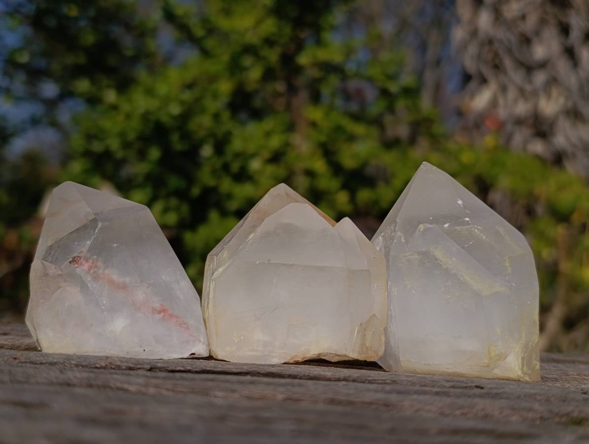 Natural Quartz Crystals x 12 From Madagascar - Toprock Gemstones and Minerals 