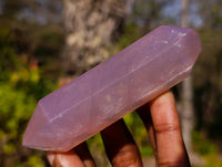 Polished Rose Quartz Double Terminated Points x 6 From Madagascar