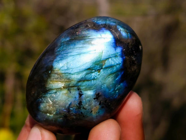 Polished Labradorite Palm Stones x 20 From Tulear, Madagascar