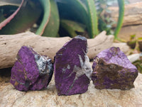 Natural Metallic Purpurite Specimens x 12 From Erongo, Namibia
