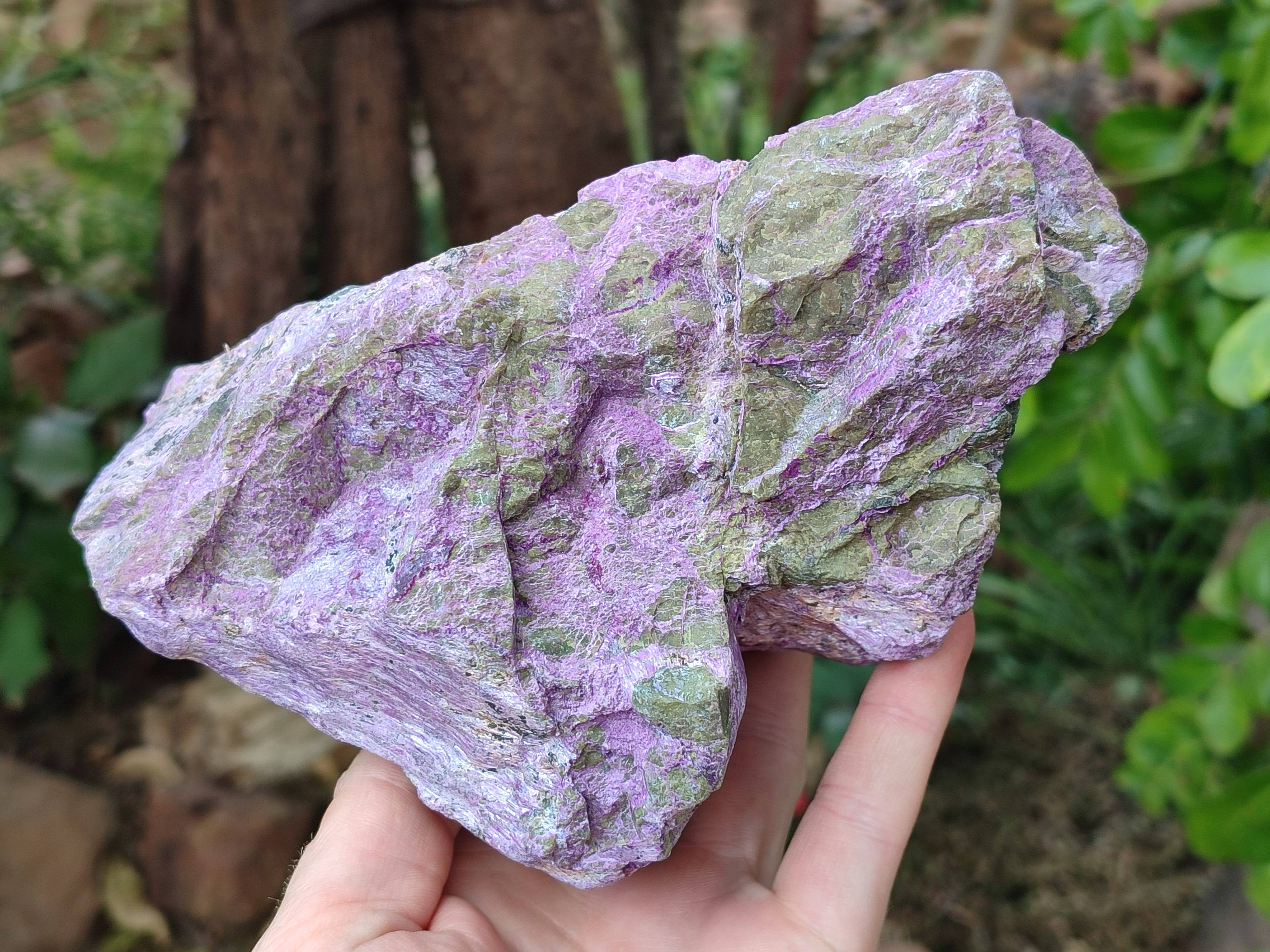 Natural Cobbed Stichtite Specimens x 3 From Barberton, South Africa - Toprock Gemstones and Minerals 