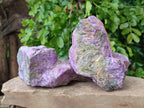 Natural Cobbed Stichtite Specimens x 3 From Barberton, South Africa - Toprock Gemstones and Minerals 