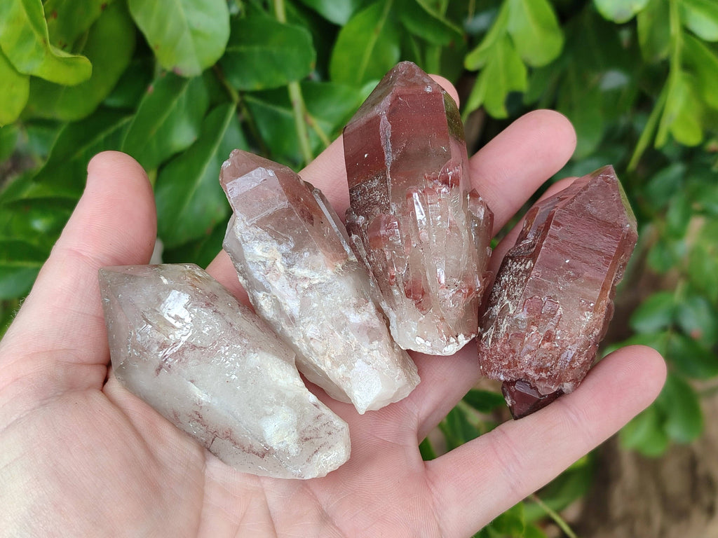 Natural Red Hematoid Quartz Crystals x 13 From Karoi, Zimbabwe - Toprock Gemstones and Minerals 