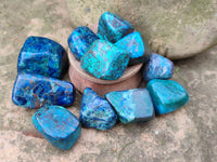 Polished Shattuckite Free Forms x 35 From Congo