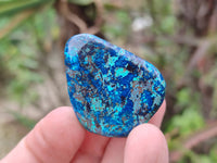 Polished Shattuckite Free Forms x 35 From Congo