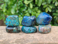 Polished Shattuckite Free Forms x 35 From Congo