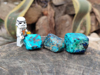 Polished Shattuckite Free Forms x 35 From Congo