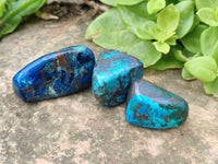 Polished Shattuckite Free Forms x 35 From Congo