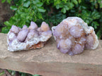 Natural Amethyst Spirit Quartz Clusters x 3 From Boekenhouthoek, South Africa - Toprock Gemstones and Minerals 