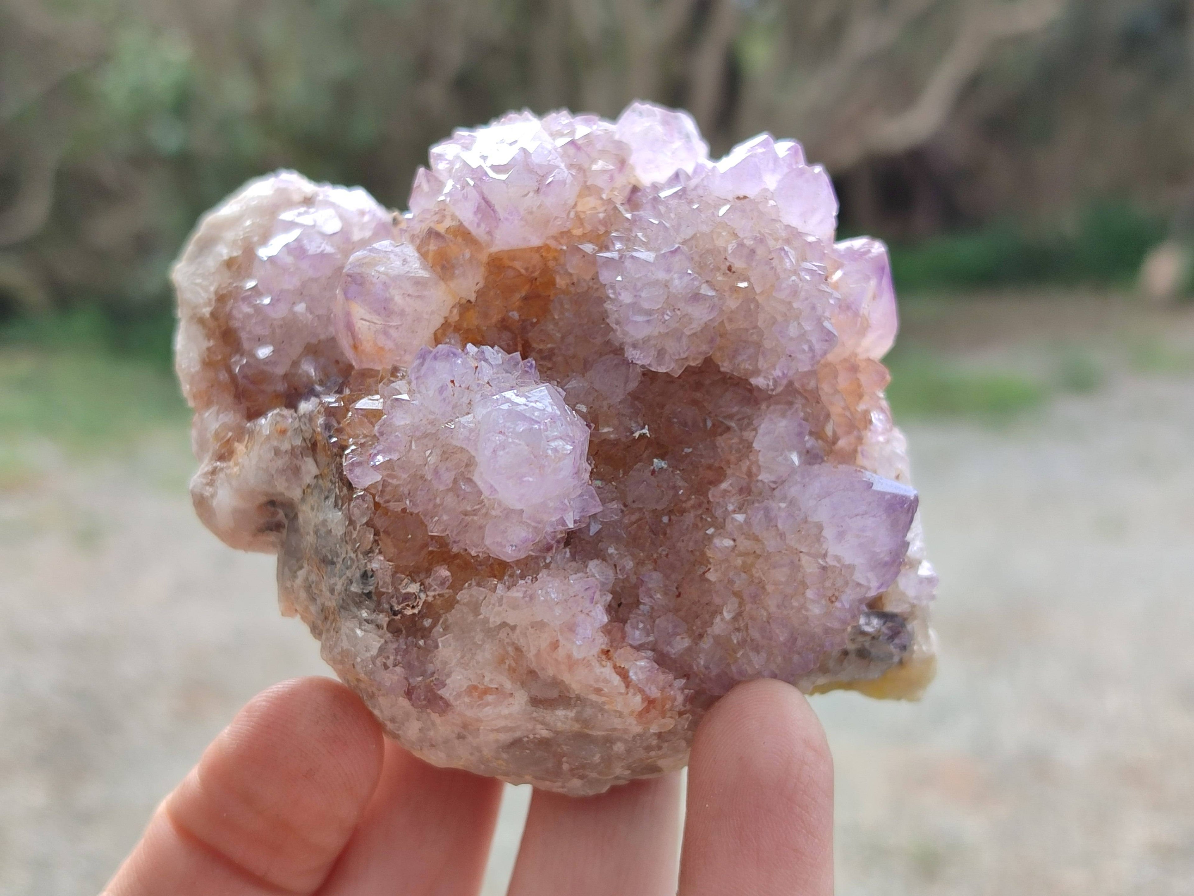 Natural Amethyst Spirit Quartz Clusters x 3 From Boekenhouthoek, South Africa - Toprock Gemstones and Minerals 