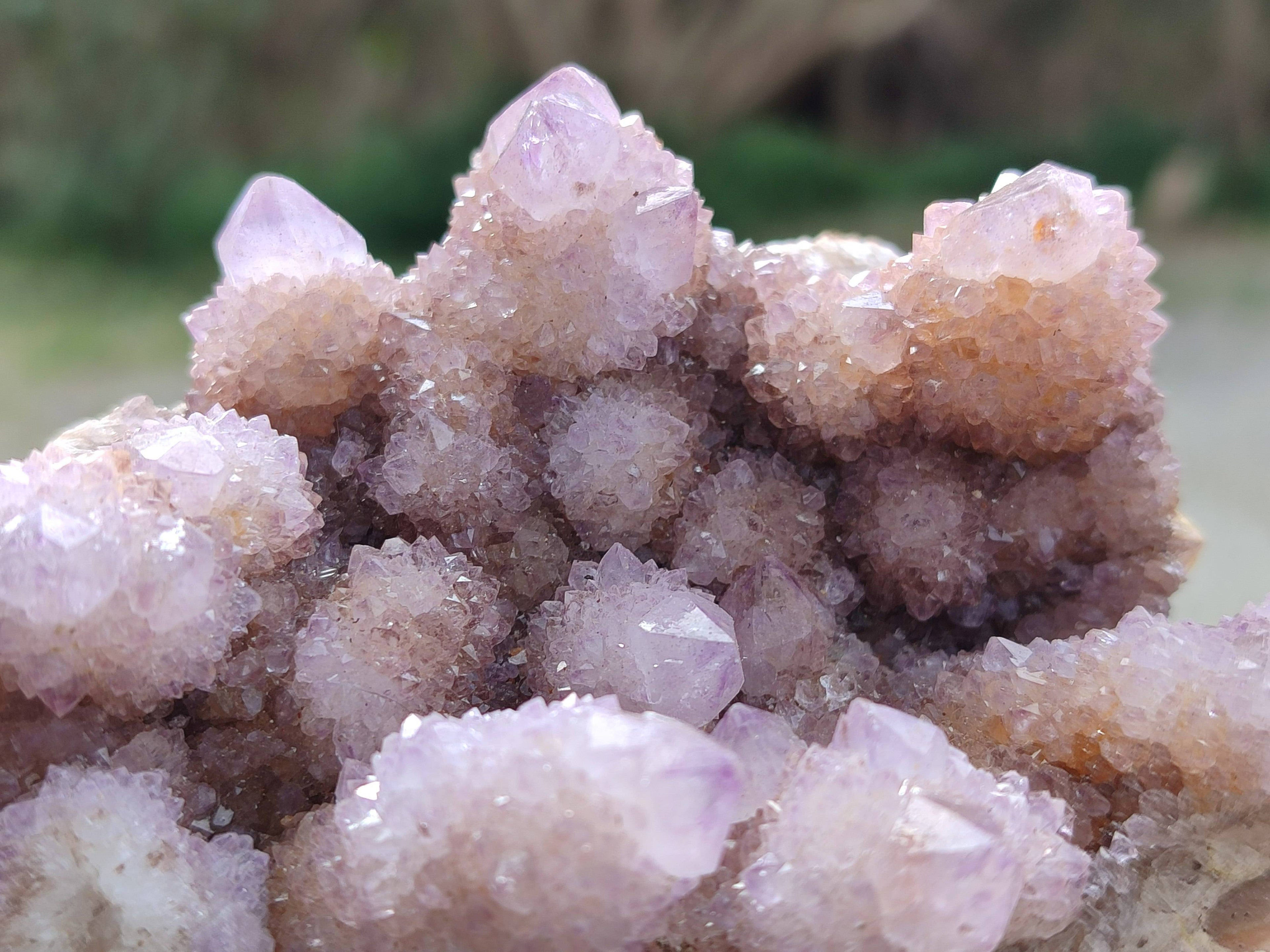 Natural Amethyst Spirit Quartz Clusters x 3 From Boekenhouthoek, South Africa - Toprock Gemstones and Minerals 