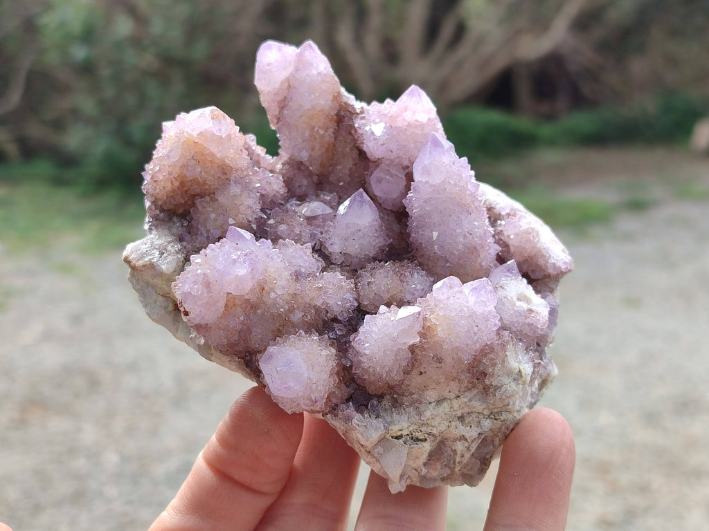 Natural Amethyst Spirit Quartz Clusters x 3 From Boekenhouthoek, South Africa - Toprock Gemstones and Minerals 