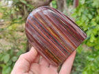 Polished Banded Tiger Iron Standing Free Forms x 3 From South Africa - Toprock Gemstones and Minerals 