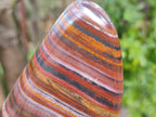 Polished Banded Tiger Iron Standing Free Forms x 3 From South Africa - Toprock Gemstones and Minerals 